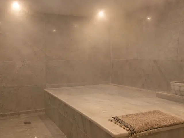 Hamamda mermer göbek taşı — Bahçelievler, Masaj Salonun